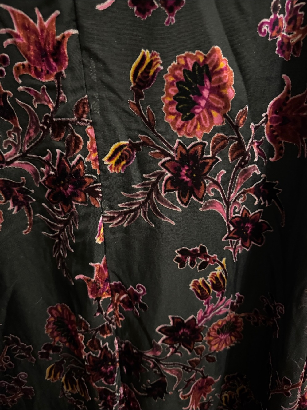 Luxology Multicolor Velvet Floral Overlay Choker Dress Women’s 12 Sleeveless NWT - Picture 9 of 12